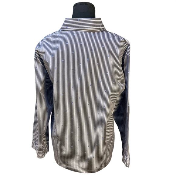 Petti Pranc Pajamas Set Size L Blue & White Stripe Button Front Top & Pants - Picture 6 of 15